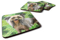 Chinese Crested St Patrick's Foam Coasters Set of 4 Cup Coasters for Indoor Outdoor, Tabletop Protection, Anti Slip, Mouse pad Material