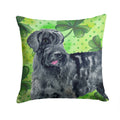 Giant Schnauzer St Patrick's Decorative Throw Pillow 14x14 Indoor Outdoor Accent Cushion, Fabric Cover with Insert for Sofa, Bed, Porch & Living Room
