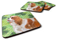 Cavalier Spaniel St Patrick's Foam Coasters Set of 4 Cup Coasters for Indoor Outdoor, Tabletop Protection, Anti Slip, Mouse pad Material