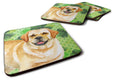 Golden Retriever St Patrick's Foam Coasters Set of 4 Cup Coasters for Indoor Outdoor, Tabletop Protection, Anti Slip, Mouse pad Material