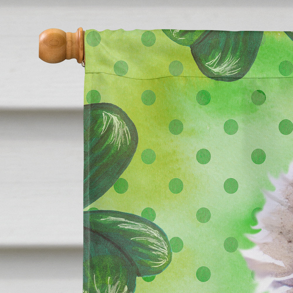 Poodle St Patrick's House Flag 28x40 Porch Sleeve Pole Decorative Outside Yard Banner Artwork Wall Hanging, Polyester