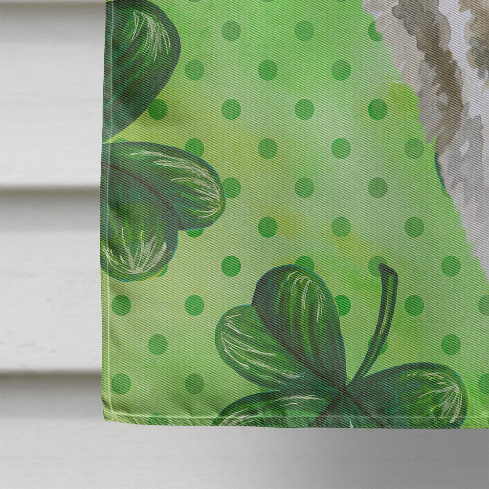 American Akita St Patrick's House Flag 28x40 Porch Sleeve Pole Decorative Outside Yard Banner Artwork Wall Hanging, Polyester