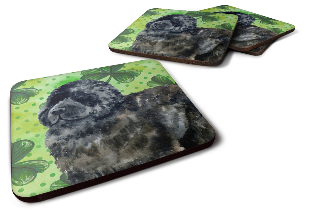 Newfoundland St Patrick's Foam Coasters Set of 4 Cup Coasters for Indoor Outdoor, Tabletop Protection, Anti Slip, Mouse pad Material