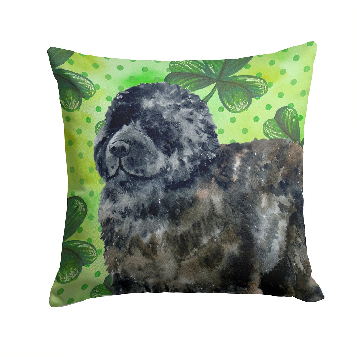 Newfoundland St Patrick's Decorative Throw Pillow 14x14 Indoor Outdoor Accent Cushion, Fabric Cover with Insert for Sofa, Bed, Porch & Living Room