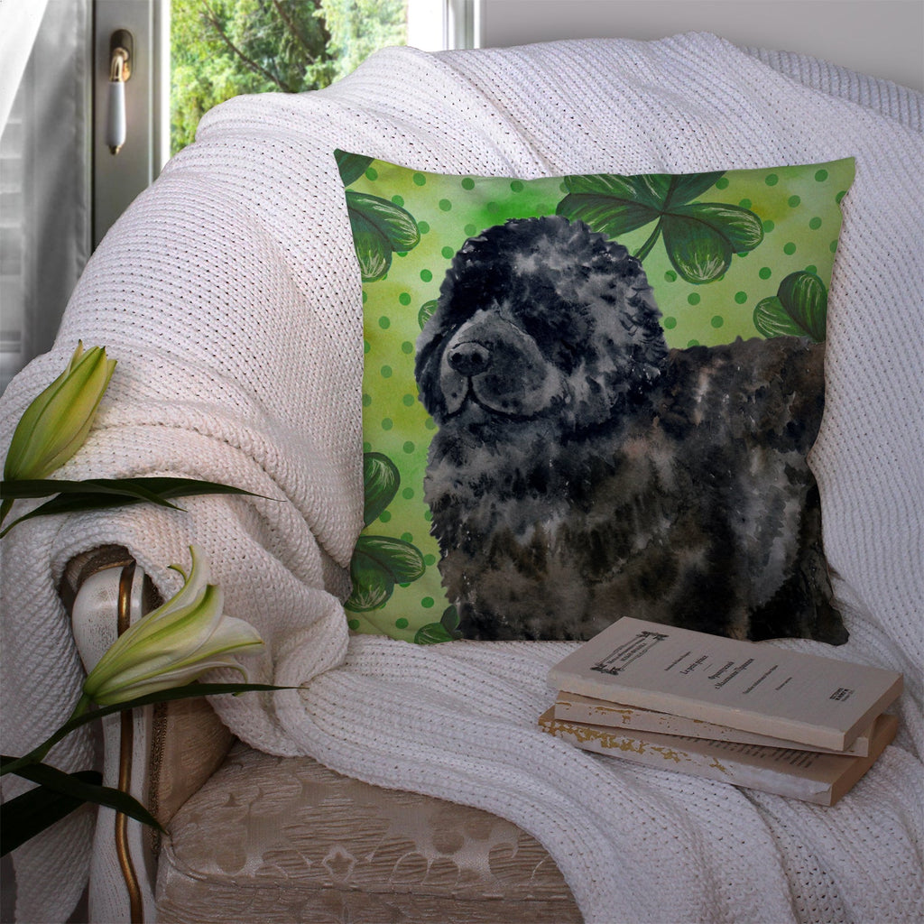 Newfoundland St Patrick's Decorative Throw Pillow 14x14 Indoor Outdoor Accent Cushion, Fabric Cover with Insert for Sofa, Bed, Porch & Living Room