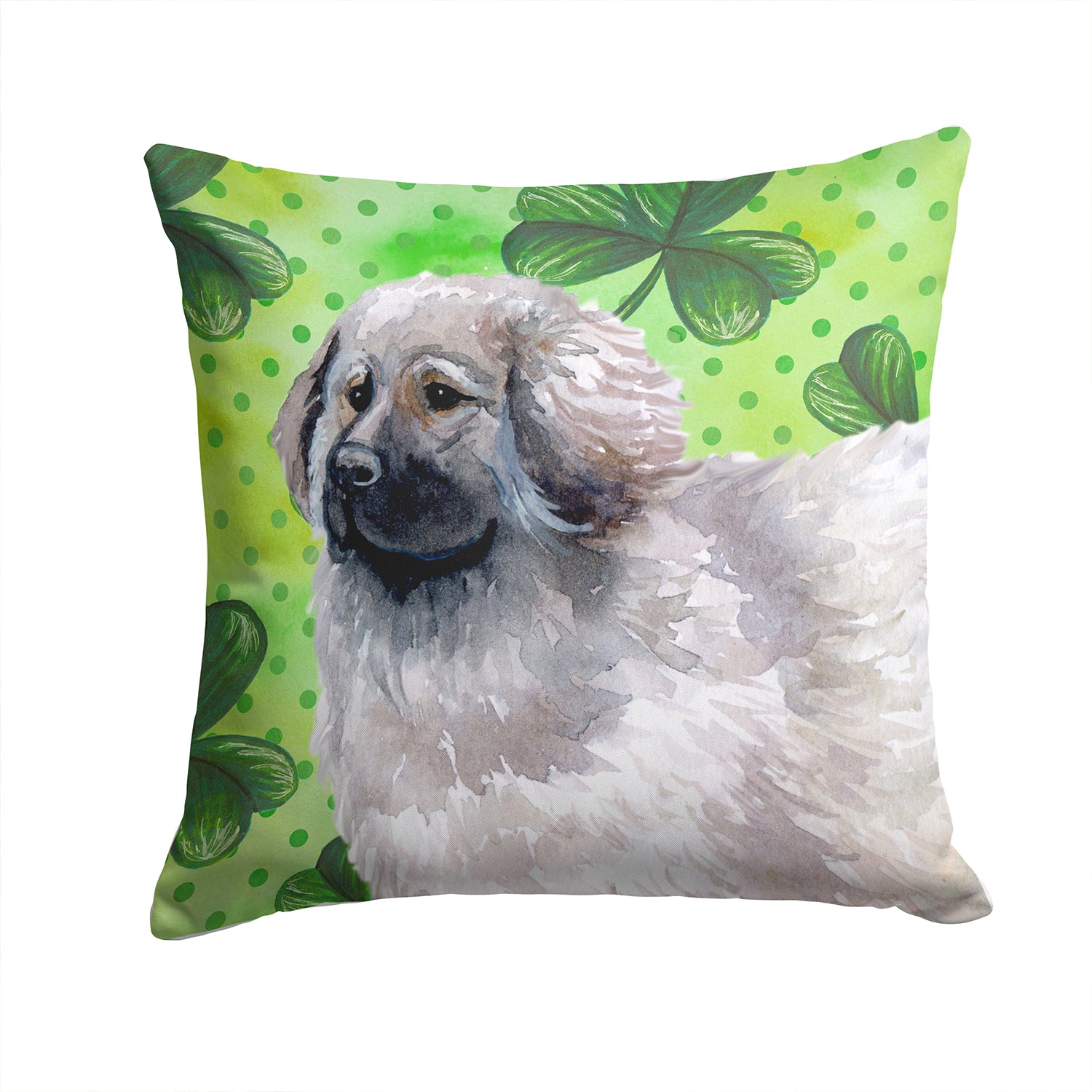 Moscow Watchdog St Patrick's Decorative Throw Pillow 14x14 Indoor Outdoor Accent Cushion, Fabric Cover with Insert for Sofa, Bed, Porch & Living Room