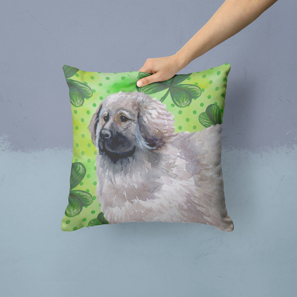 Moscow Watchdog St Patrick's Decorative Throw Pillow 14x14 Indoor Outdoor Accent Cushion, Fabric Cover with Insert for Sofa, Bed, Porch & Living Room