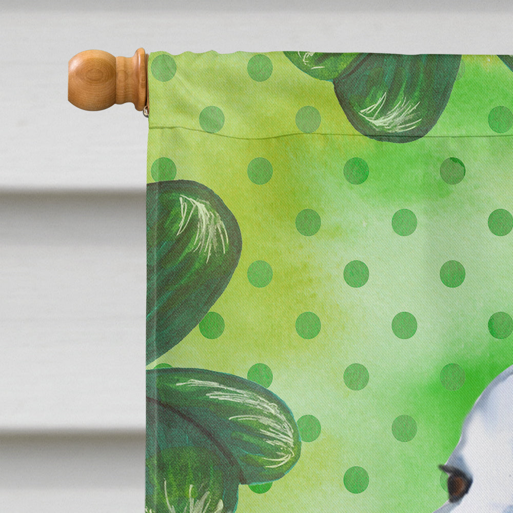 Maremma Sheepdog St Patrick's House Flag 28x40 Porch Sleeve Pole Decorative Outside Yard Banner Artwork Wall Hanging, Polyester