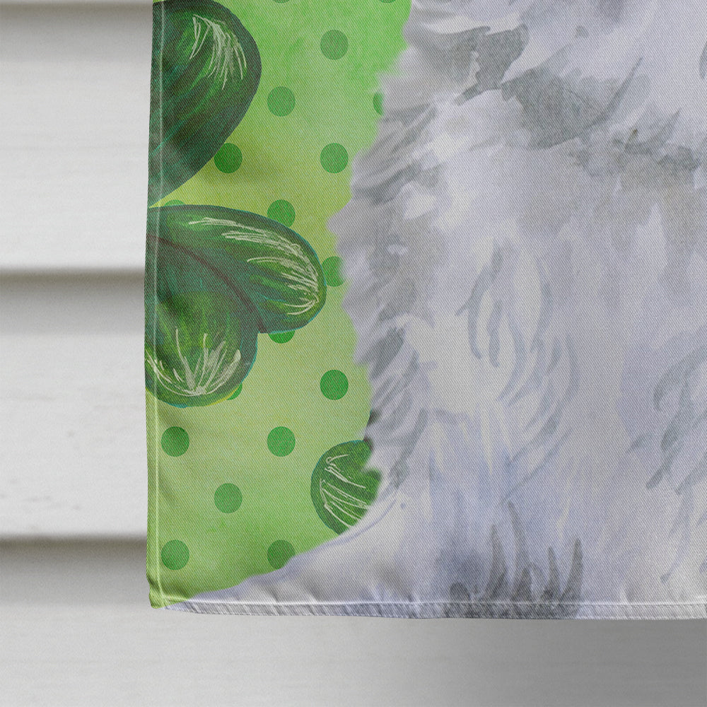 Maremma Sheepdog St Patrick's House Flag 28x40 Porch Sleeve Pole Decorative Outside Yard Banner Artwork Wall Hanging, Polyester