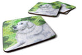 Maremma Sheepdog St Patrick's Foam Coasters Set of 4 Cup Coasters for Indoor Outdoor, Tabletop Protection, Anti Slip, Mouse pad Material