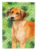 Rhodesian Ridgeback St Patrick's House Flag 28x40 Porch Sleeve Pole Decorative Outside Yard Banner Artwork Wall Hanging, Polyester