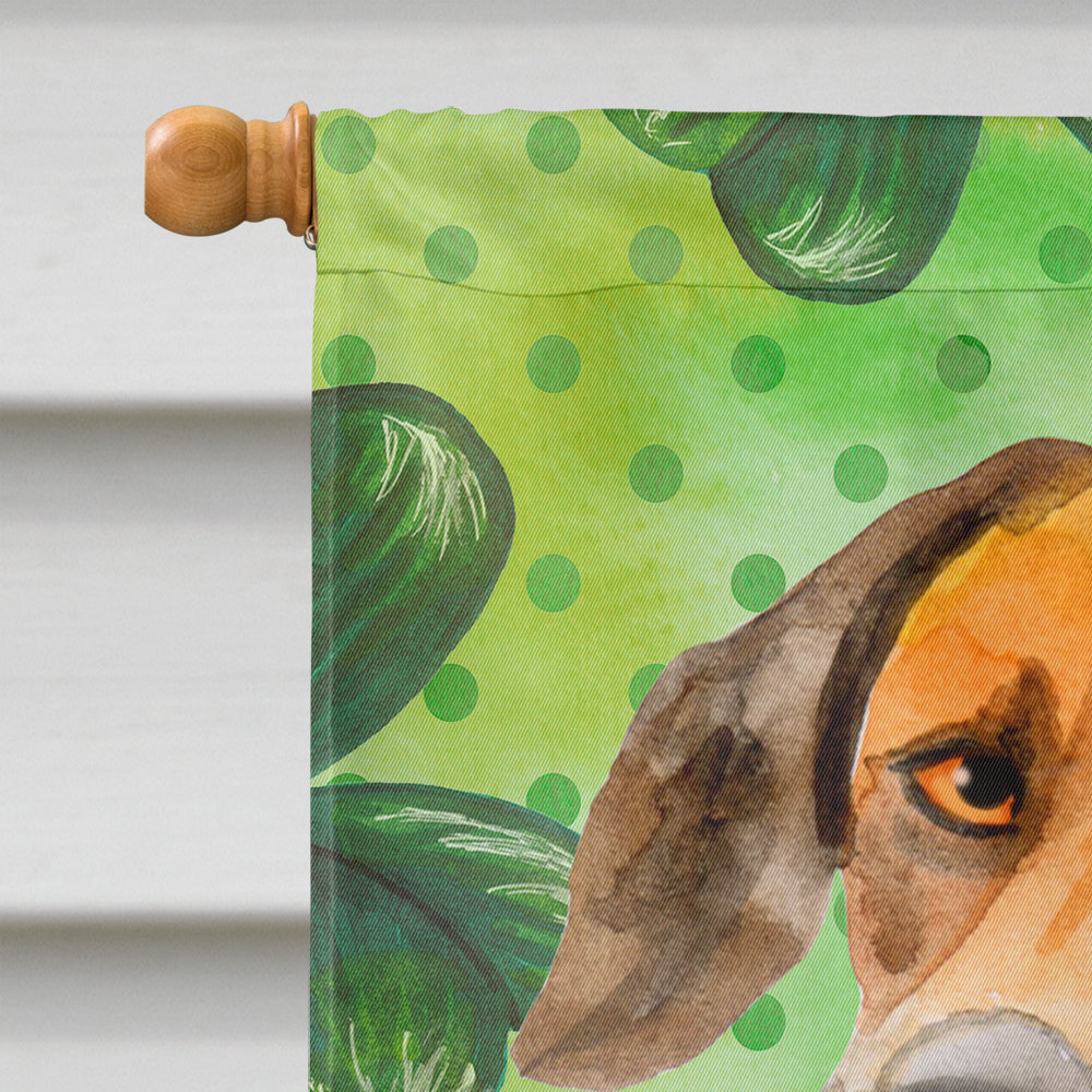 Rhodesian Ridgeback St Patrick's House Flag 28x40 Porch Sleeve Pole Decorative Outside Yard Banner Artwork Wall Hanging, Polyester