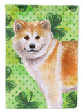 Shiba Inu St Patrick's House Flag 28x40 Porch Sleeve Pole Decorative Outside Yard Banner Artwork Wall Hanging, Polyester