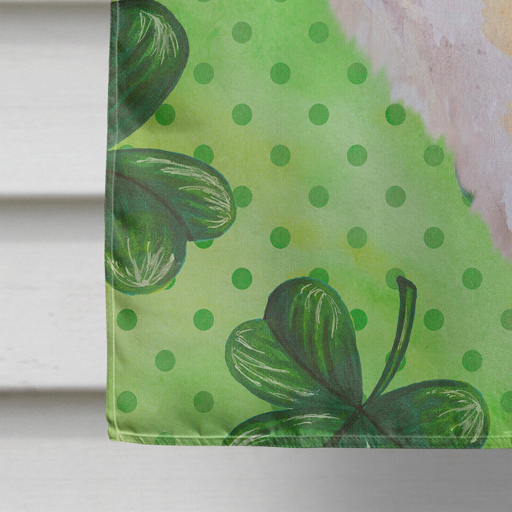 Shiba Inu St Patrick's House Flag 28x40 Porch Sleeve Pole Decorative Outside Yard Banner Artwork Wall Hanging, Polyester