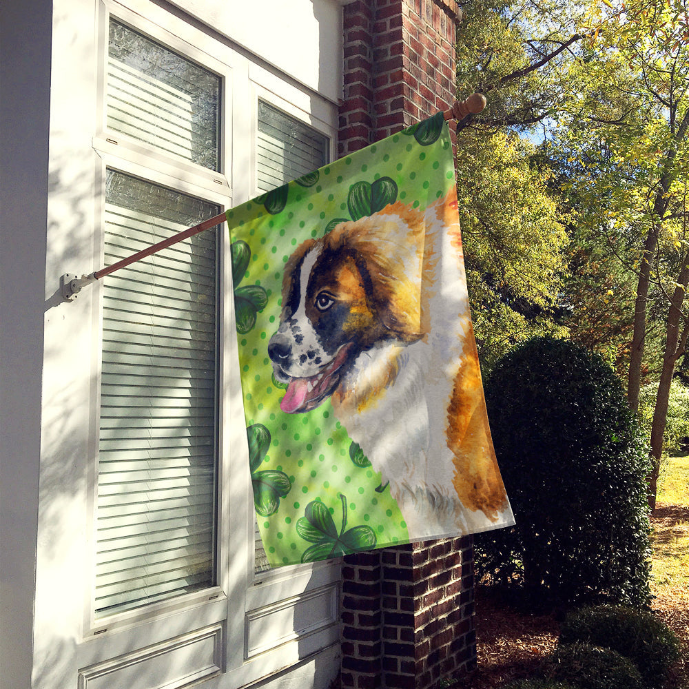 Saint Bernard St Patrick's House Flag 28x40 Porch Sleeve Pole Decorative Outside Yard Banner Artwork Wall Hanging, Polyester