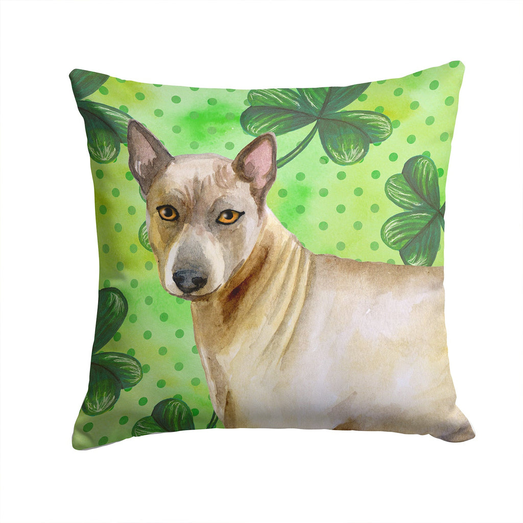 Thai Ridgeback St Patrick's Decorative Throw Pillow 14x14 Indoor Outdoor Accent Cushion, Fabric Cover with Insert for Sofa, Bed, Porch & Living Room