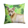 Thai Ridgeback St Patrick's Decorative Throw Pillow 14x14 Indoor Outdoor Accent Cushion, Fabric Cover with Insert for Sofa, Bed, Porch & Living Room