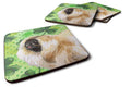 Pekingese St Patrick's Foam Coasters Set of 4 Cup Coasters for Indoor Outdoor, Tabletop Protection, Anti Slip, Mouse pad Material