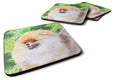 Pomeranian St Patrick's Foam Coasters Set of 4 Cup Coasters for Indoor Outdoor, Tabletop Protection, Anti Slip, Mouse pad Material