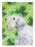 Sealyham Terrier St Patrick's House Flag 28x40 Porch Sleeve Pole Decorative Outside Yard Banner Artwork Wall Hanging, Polyester