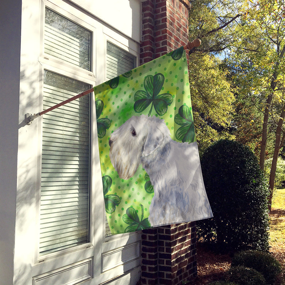 Sealyham Terrier St Patrick's House Flag 28x40 Porch Sleeve Pole Decorative Outside Yard Banner Artwork Wall Hanging, Polyester