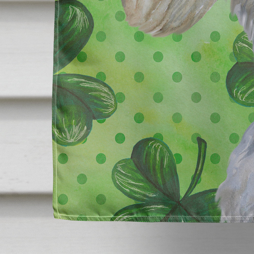 Sealyham Terrier St Patrick's House Flag 28x40 Porch Sleeve Pole Decorative Outside Yard Banner Artwork Wall Hanging, Polyester