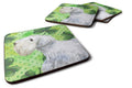 Sealyham Terrier St Patrick's Foam Coasters Set of 4 Cup Coasters for Indoor Outdoor, Tabletop Protection, Anti Slip, Mouse pad Material