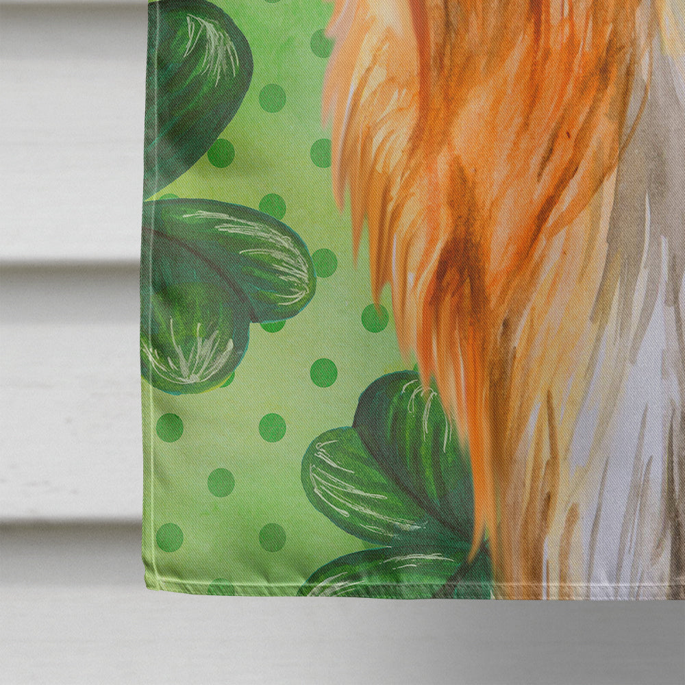 Yorkshire Terrier St Patrick's House Flag 28x40 Porch Sleeve Pole Decorative Outside Yard Banner Artwork Wall Hanging, Polyester