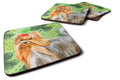 Yorkshire Terrier St Patrick's Foam Coasters Set of 4 Cup Coasters for Indoor Outdoor, Tabletop Protection, Anti Slip, Mouse pad Material