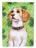 Beagle St Patrick's House Flag 28x40 Porch Sleeve Pole Decorative Outside Yard Banner Artwork Wall Hanging, Polyester