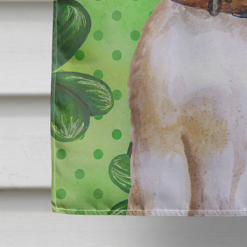 Beagle St Patrick's House Flag 28x40 Porch Sleeve Pole Decorative Outside Yard Banner Artwork Wall Hanging, Polyester