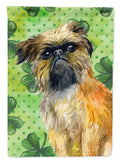 Brussels Griffon St Patrick's House Flag 28x40 Porch Sleeve Pole Decorative Outside Yard Banner Artwork Wall Hanging, Polyester