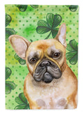 French Bulldog St Patrick's House Flag 28x40 Porch Sleeve Pole Decorative Outside Yard Banner Artwork Wall Hanging, Polyester