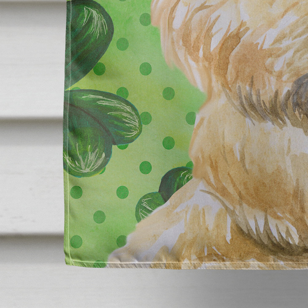 Cairn Terrier St Patrick's House Flag 28x40 Porch Sleeve Pole Decorative Outside Yard Banner Artwork Wall Hanging, Polyester