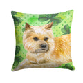Cairn Terrier St Patrick's Decorative Throw Pillow 14x14 Indoor Outdoor Accent Cushion, Fabric Cover with Insert for Sofa, Bed, Porch & Living Room