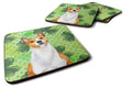 Basenji St Patrick's Foam Coasters Set of 4 Cup Coasters for Indoor Outdoor, Tabletop Protection, Anti Slip, Mouse pad Material