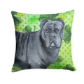 Cane Corso St Patrick's Decorative Throw Pillow 14x14 Indoor Outdoor Accent Cushion, Fabric Cover with Insert for Sofa, Bed, Porch & Living Room