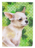 Chihuahua Leg up St Patrick's House Flag 28x40 Porch Sleeve Pole Decorative Outside Yard Banner Artwork Wall Hanging, Polyester