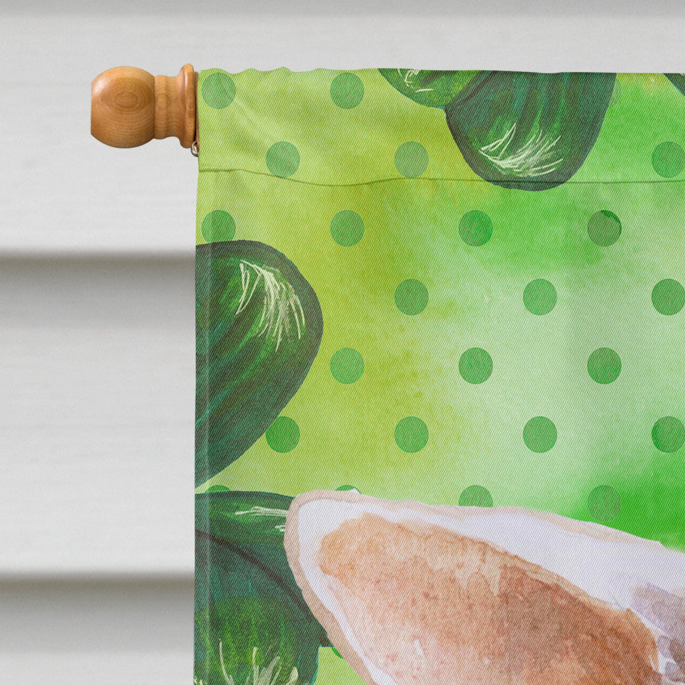 Chihuahua Leg up St Patrick's House Flag 28x40 Porch Sleeve Pole Decorative Outside Yard Banner Artwork Wall Hanging, Polyester