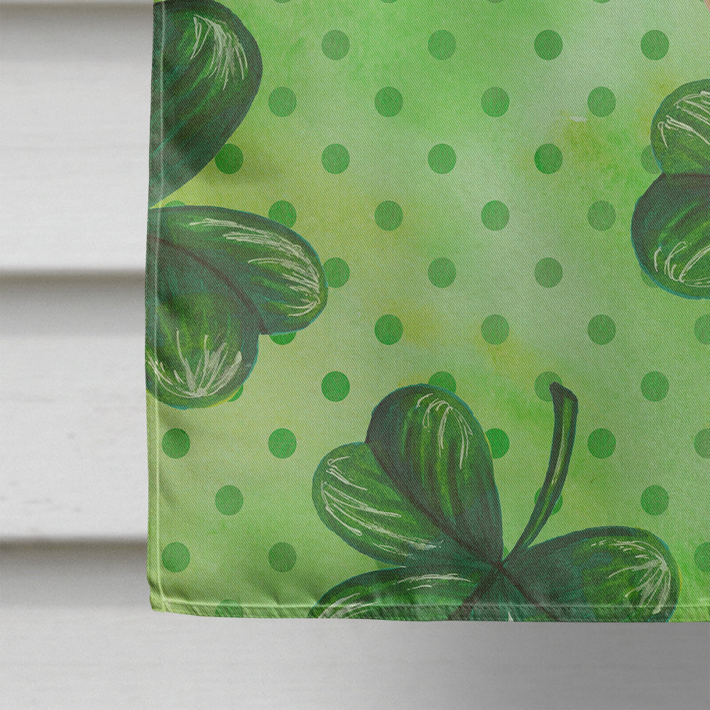 Italian Greyhound St Patrick's House Flag 28x40 Porch Sleeve Pole Decorative Outside Yard Banner Artwork Wall Hanging, Polyester