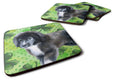 Newfoundland Puppy St Patrick's Foam Coasters Set of 4 Cup Coasters for Indoor Outdoor, Tabletop Protection, Anti Slip, Mouse pad Material