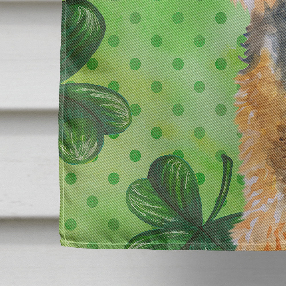 Welsh Terrier St Patrick's House Flag 28x40 Porch Sleeve Pole Decorative Outside Yard Banner Artwork Wall Hanging, Polyester