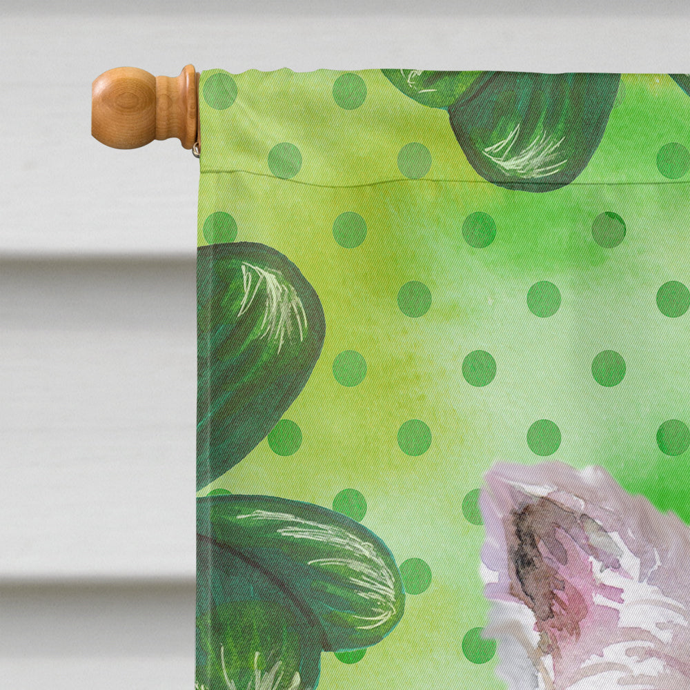 Westie St Patrick's House Flag 28x40 Porch Sleeve Pole Decorative Outside Yard Banner Artwork Wall Hanging, Polyester