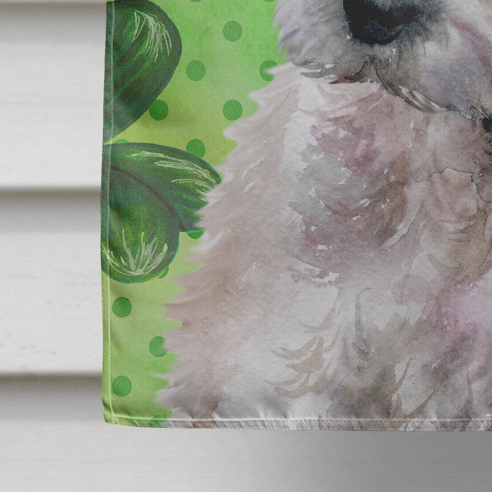 Westie St Patrick's House Flag 28x40 Porch Sleeve Pole Decorative Outside Yard Banner Artwork Wall Hanging, Polyester