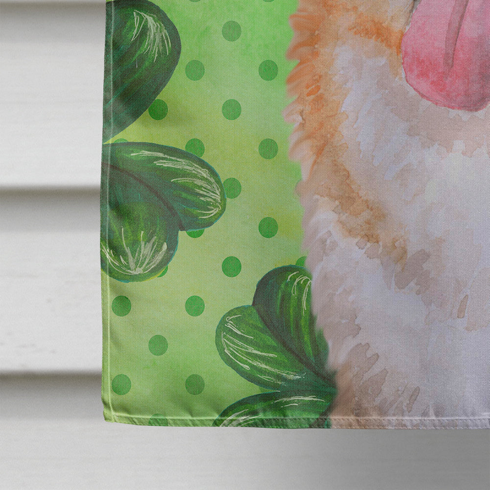 Akita St Patrick's House Flag 28x40 Porch Sleeve Pole Decorative Outside Yard Banner Artwork Wall Hanging, Polyester