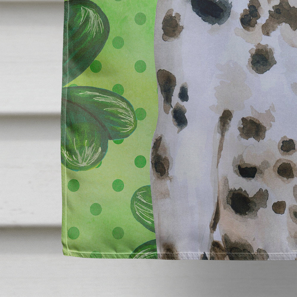 Dalmatian Puppy St Patrick's House Flag 28x40 Porch Sleeve Pole Decorative Outside Yard Banner Artwork Wall Hanging, Polyester