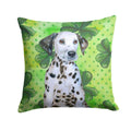 Dalmatian Puppy St Patrick's Decorative Throw Pillow 14x14 Indoor Outdoor Accent Cushion, Fabric Cover with Insert for Sofa, Bed, Porch & Living Room