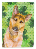 German Shepherd #2 St Patrick's House Flag 28x40 Porch Sleeve Pole Decorative Outside Yard Banner Artwork Wall Hanging, Polyester
