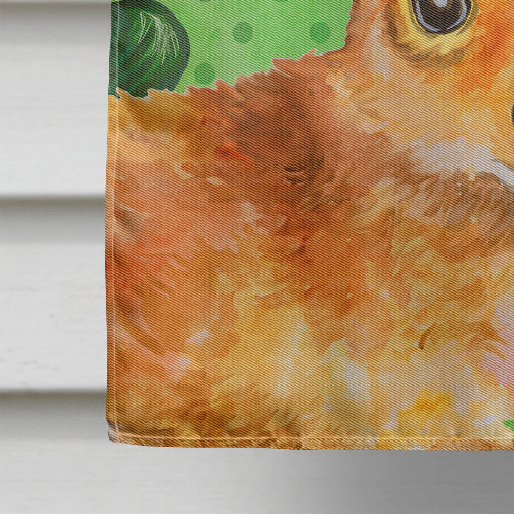 Toy Terrier St Patrick's House Flag 28x40 Porch Sleeve Pole Decorative Outside Yard Banner Artwork Wall Hanging, Polyester