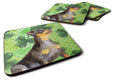 Miniature Pinscher #2 St Patrick's Foam Coasters Set of 4 Cup Coasters for Indoor Outdoor, Tabletop Protection, Anti Slip, Mouse pad Material